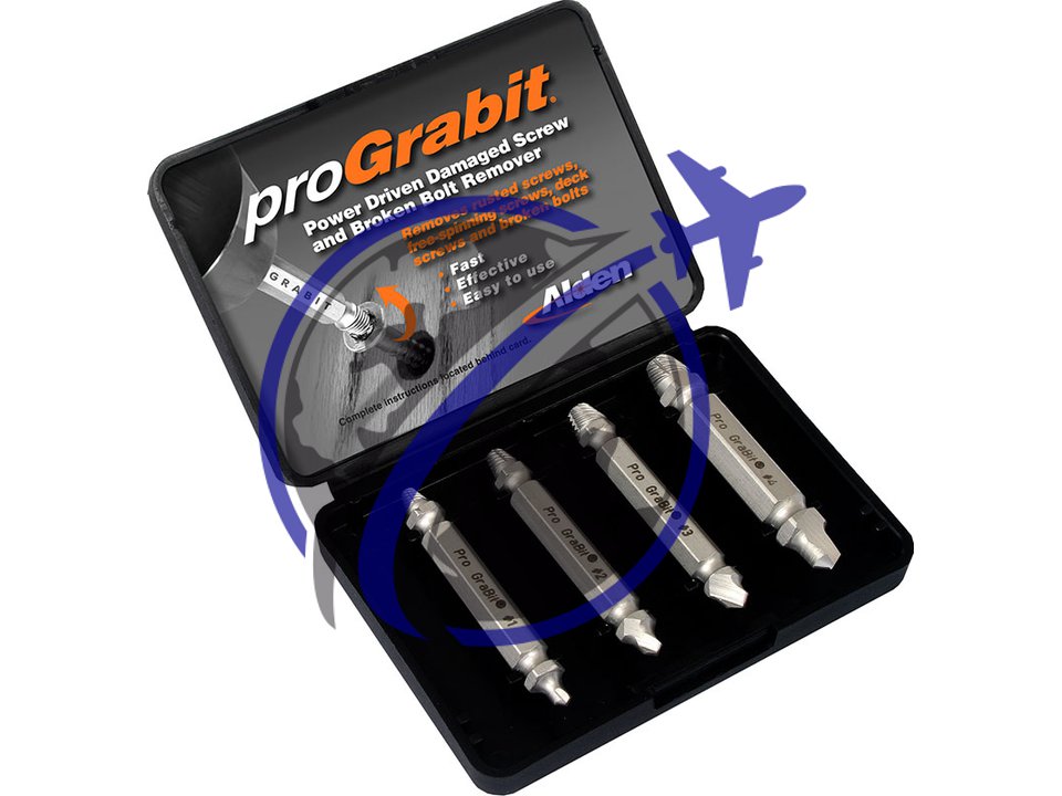 Pro-Grabit Broken Bolt & Damaged Screw Remover Pack LAS Aerospace Ltd